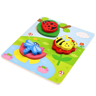 Деревянная игрушка Рамка-вкладыш Букашки Рыжий Кот AN02680 1